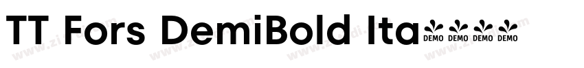 TT Fors DemiBold Ita字体转换